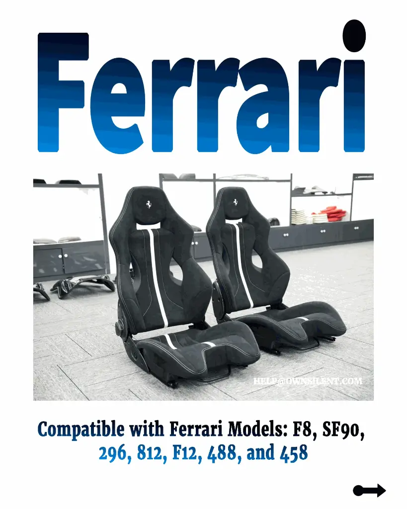 Ferrari 458 Alcantara Carbon Fiber Racing Seats 