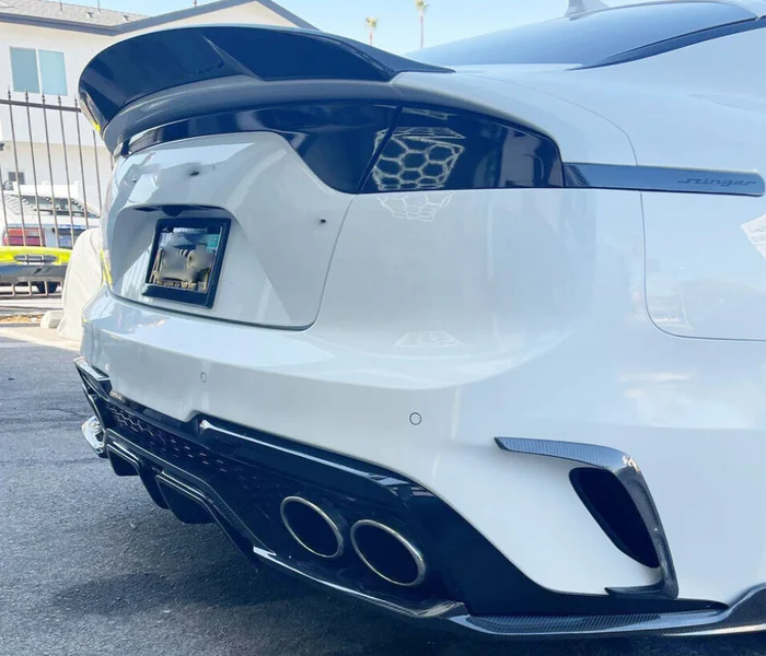 KIA Stinger GT OEM+ Carbon Fibre Rear Bumper Canards 