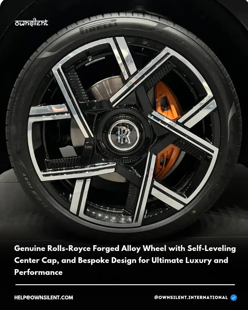 Genuine Rolls-Royce Forged Alloy Wheel with Self-Leveling Center Cap – Bespoke Luxury & Performance