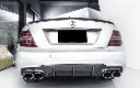 Mercedes Benz C63 (W204/C204) Facelift OEM Style Carbon Fibre Rear Diffuser 