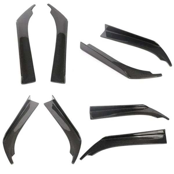 Universal Carbon Fibre Rear Bumper Canards 