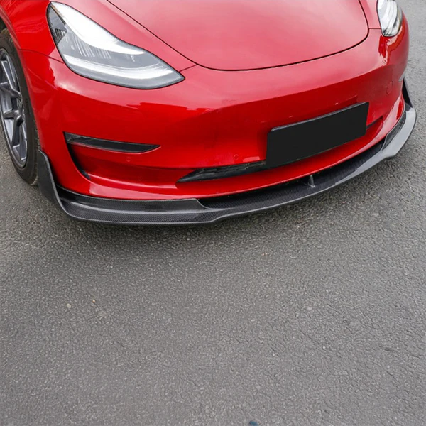 Tesla Model 3 (5YJ3) Vorsteiner Style Carbon Fibre Front Lip Spoiler 
