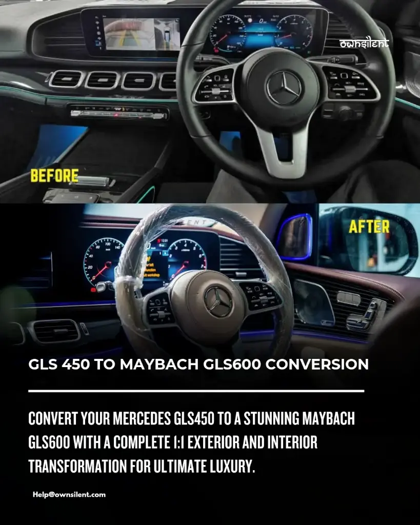 Mercedes-Benz GLS 450 Interior & Exterior Conversion To Maybach GLS600  by Own Silent & Co