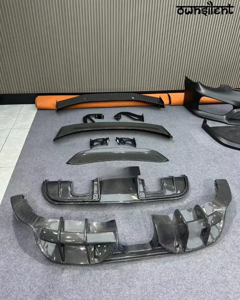 CONVERSION DRY CARBON BODY KIT for PORSCHE CAYMAN 718 981 2012 - 2016 UPGRADE TO GT4RS