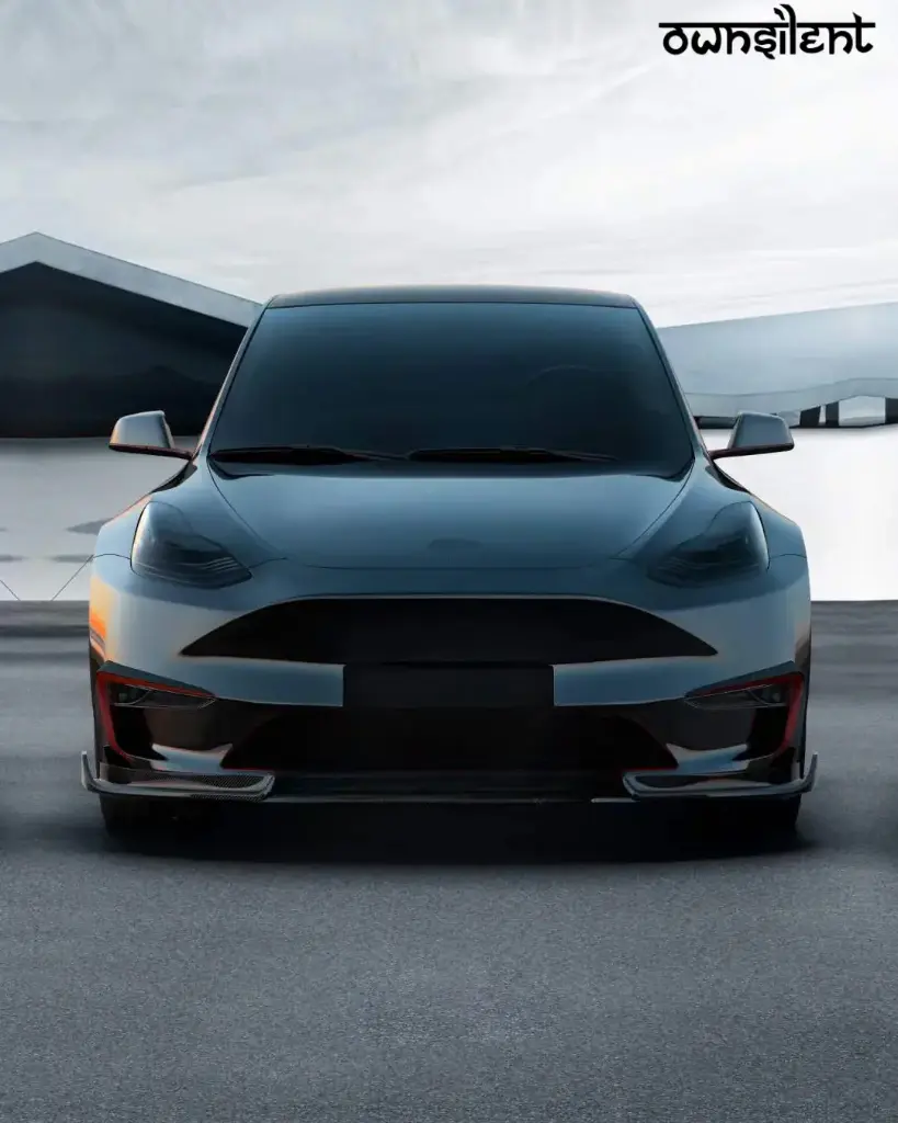 CARBON FIBER FRONT LIP SIDE SKIRTS FOR TESLA MODEL Y 2020+ S4