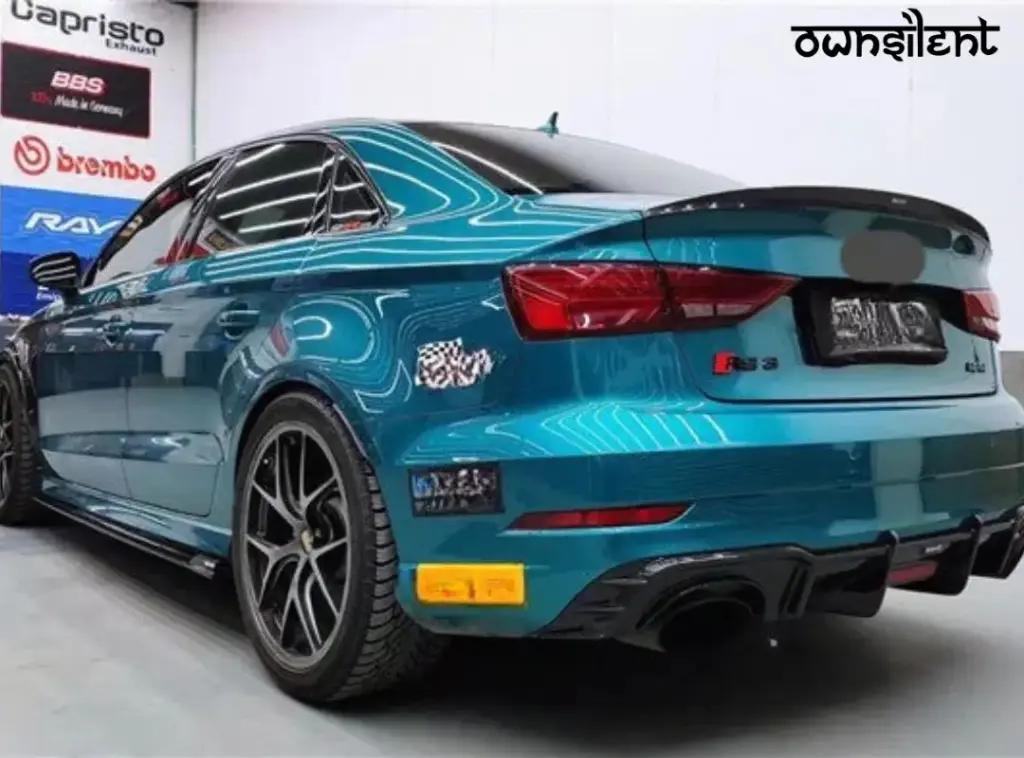 KARBEL CARBON DRY CARBON FIBER REAR SPOILER VER.1 FOR AUDI RS3 2014-2020 A3 & A3 S LINE & S3 2014-2020 SEDAN