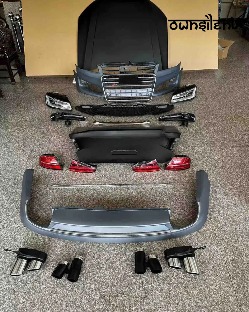 S8 CONVERSION BODY KIT FOR AUDI A8 D4 2010-2014 to 2015-2018 FACELIFT