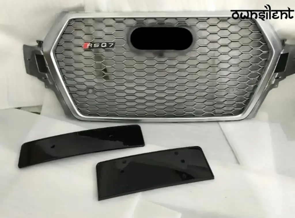 REAR DIFFUSER WITH EXHAUST TIPS for AUDI Q7 4M 2015 - 2019 | RSQ7 STYLE