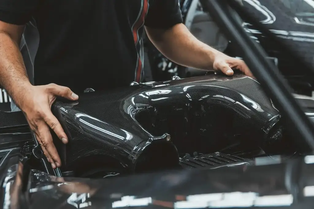 Ferrari 458 Spider Rear Engine Cover Carbon Fiber