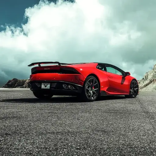 LAMBORGHINI HURACAN VERONA EDIZIONE AERO WING BLADE W ALUMINUM UPRIGHTS