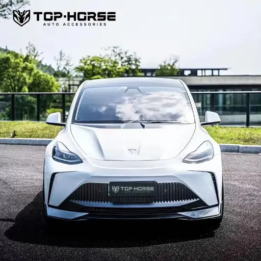 2024 Tesla Model Y Starship Body Kit Hood Side Skirt Spoiler 