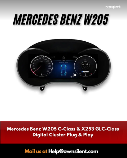 Mercedes Benz W205 C-Class & X253 GLC-Class Digital Cluster Plug& Play