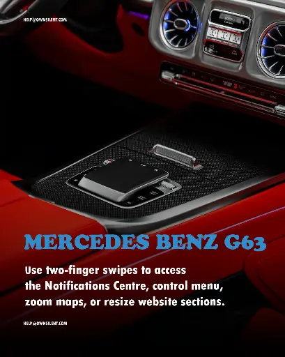 Mercedes Benz G63 G CLASS Touchpad