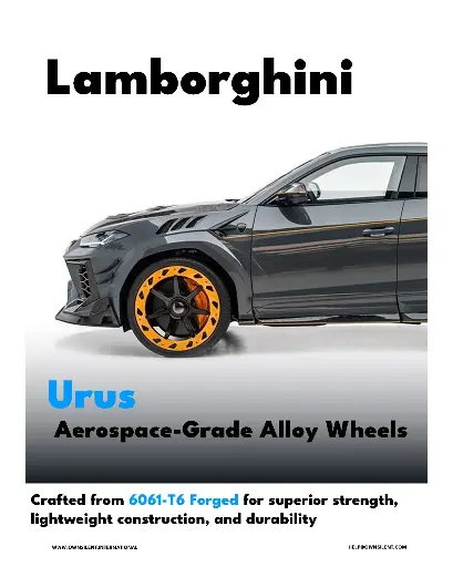 Dual-Tone Performance Aerospace-Grade Forged Wheels for Lamborghini Urus