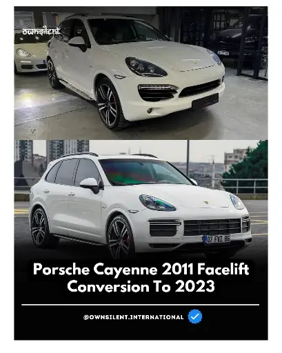 Porsche Cayenne 2011 Facelift Conversion to 2023| Full Upgrade with Tailgate interior Exterior 

