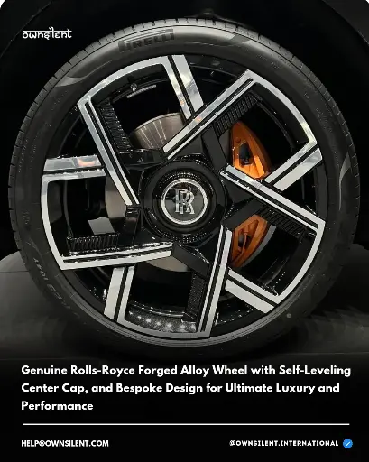 Genuine Rolls-Royce Forged Alloy Wheel with Self-Leveling Center Cap – Bespoke Luxury & Performance