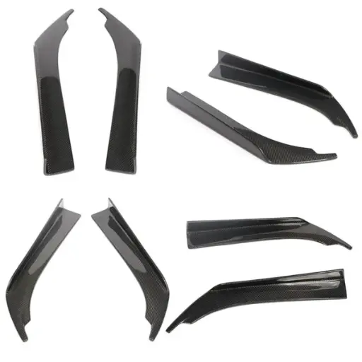 Universal Carbon Fibre Rear Bumper Canards 