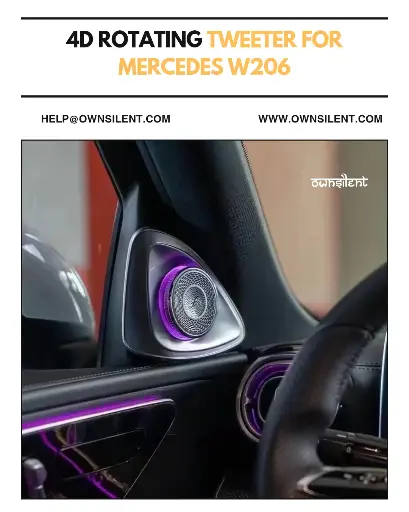 Mercedes-Benz W206 C-Class 4D Rotary Tweeters – Plug & Play Upgrade
