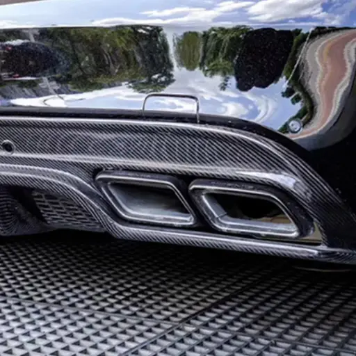 Mercedes Benz SL55/SL63 (R232) OEM+ Black Chrome Exhaust Tips 