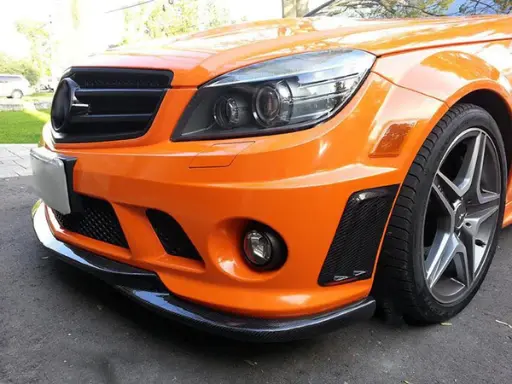 Mercedes Benz C63 (W204) PFL Carbon Fibre Front Bumper Canards 