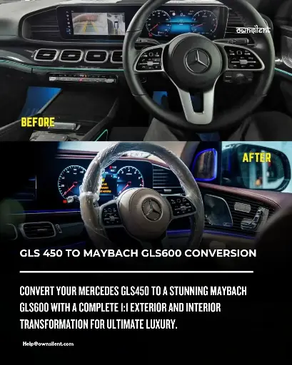 Mercedes-Benz GLS 450 Interior & Exterior Conversion To Maybach GLS600  by Own Silent & Co