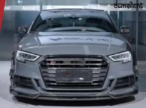 AUTHENTIC KARBEL CARBON FRONT LIP V2 for AUDI A3 S3 8V SEDAN 2017 - 2019