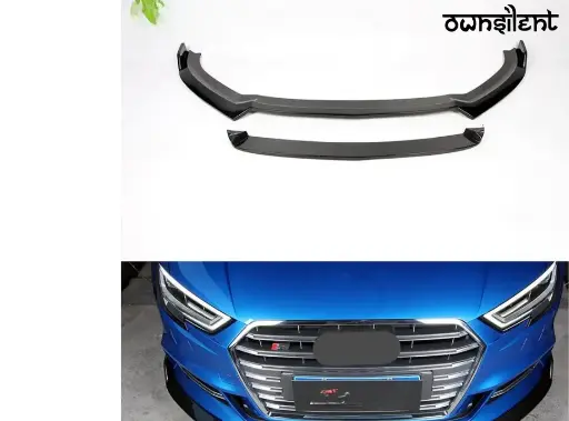 KARBEL CARBON DRY CARBON FIBER FRONT LIP VER.2 FOR AUDI A3 S LINE & S3 2017-2020 SEDAN