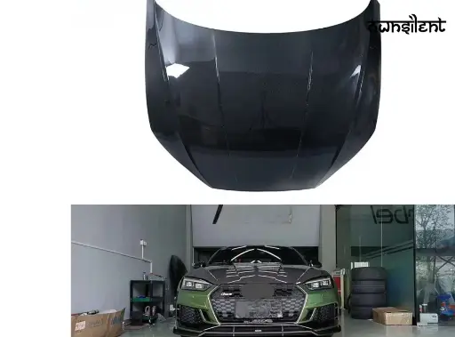 KARBEL CARBON DRY CARBON FIBER DOUBLE-SIDED HOOD BONNET FOR AUDI RS5 & S5 & A5 S-LINE & A5 B9 B9.5 2017-ON
