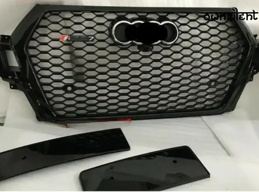FRONT GRILLE HONEYCOMB MESH BLACK for AUDI Q7 4M 2015 - 2019 | RSQ7 STYLE
